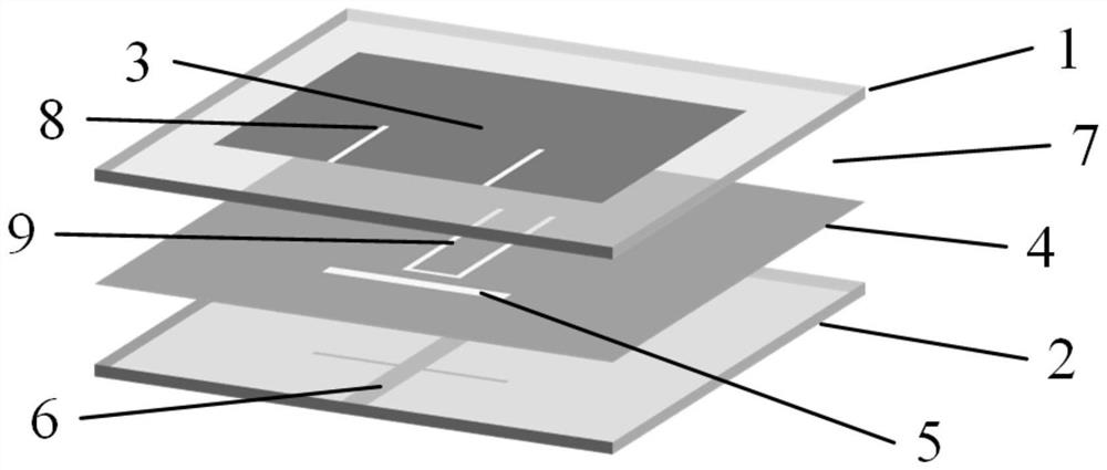 Low-profile filtering antenna with broadband external suppression