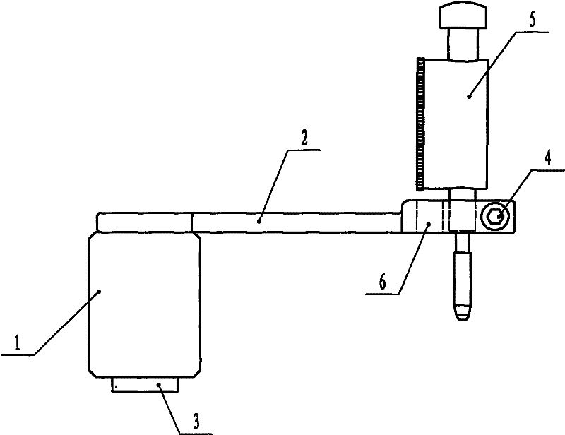 Fixture for detecting symmetry degree of key slot of automobile engine crankshaft