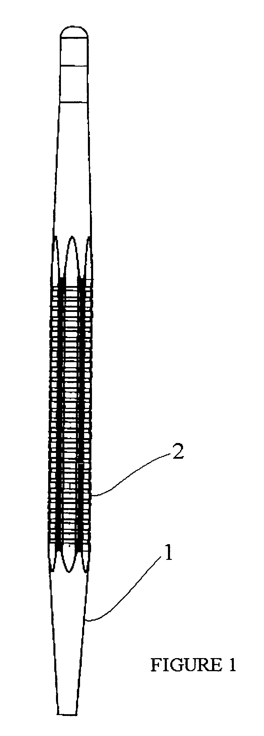 Mouth mirror handle featuring improved lens mounting technique