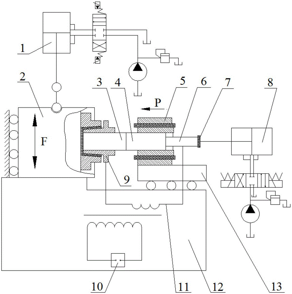 Linear friction-current compound heat source welding method