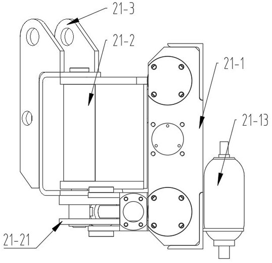 Front wall surface cleaning device