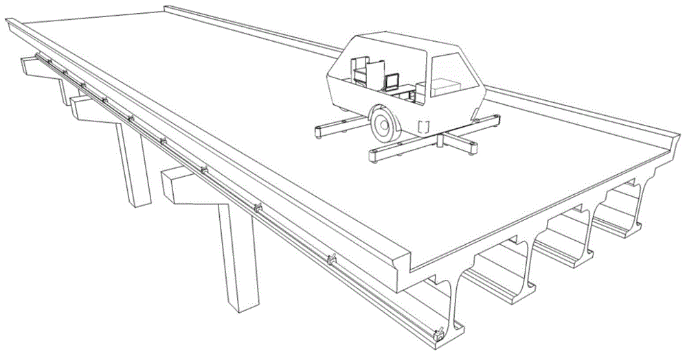 Integrated device applicable to fast and safety diagnosis of middle and small bridges