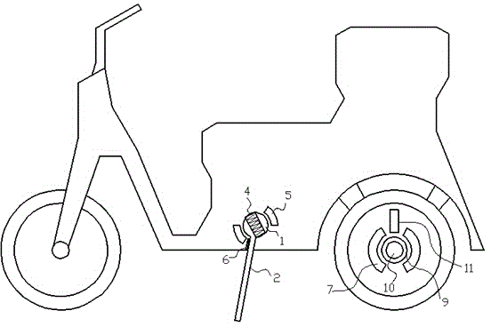 Stand of electric vehicle