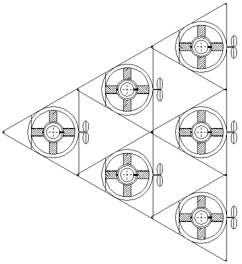 Combined type triangle wing ducted aircraft