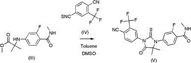 A kind of preparation method of enzalutamide