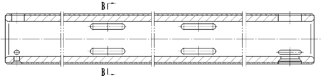 Probe thread guide structure of three-component induction coil array