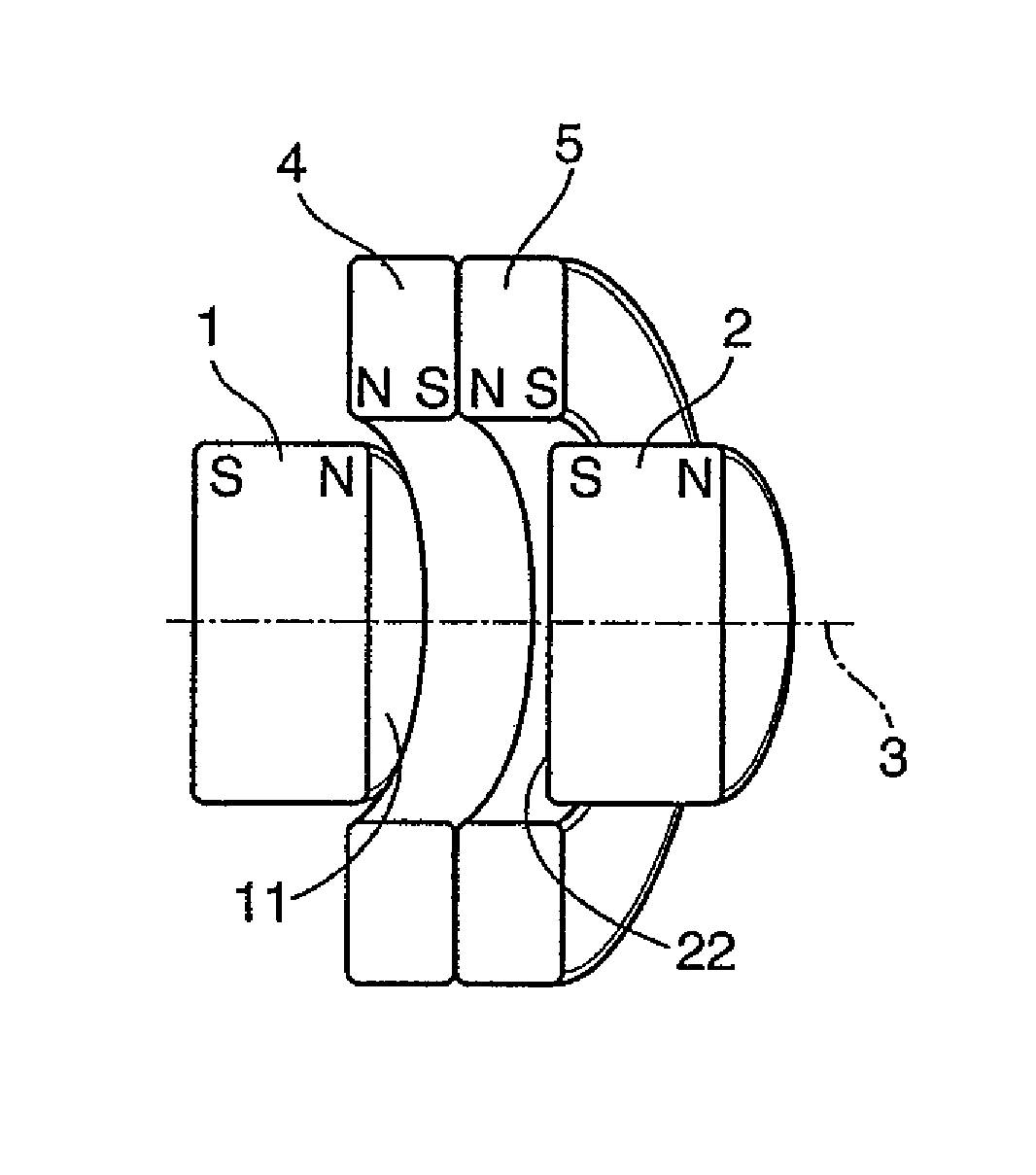 Magnet arrangement for generating an NMR-compatible homogeneous permanent magnetic field