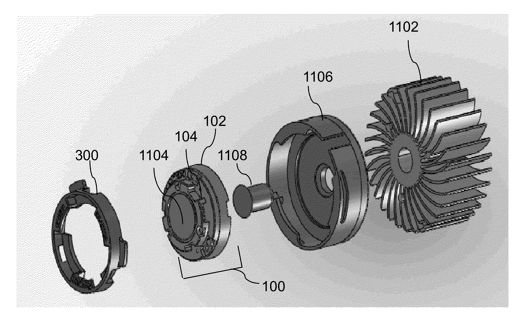 Inter-locking mechanism for lighting components and method thereof