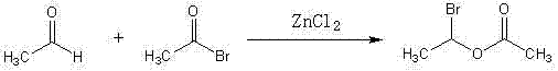 Method for synthesizing (R,S)1-bromoethyl acetate