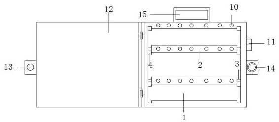 Layered cosmetic multi-stage containing box