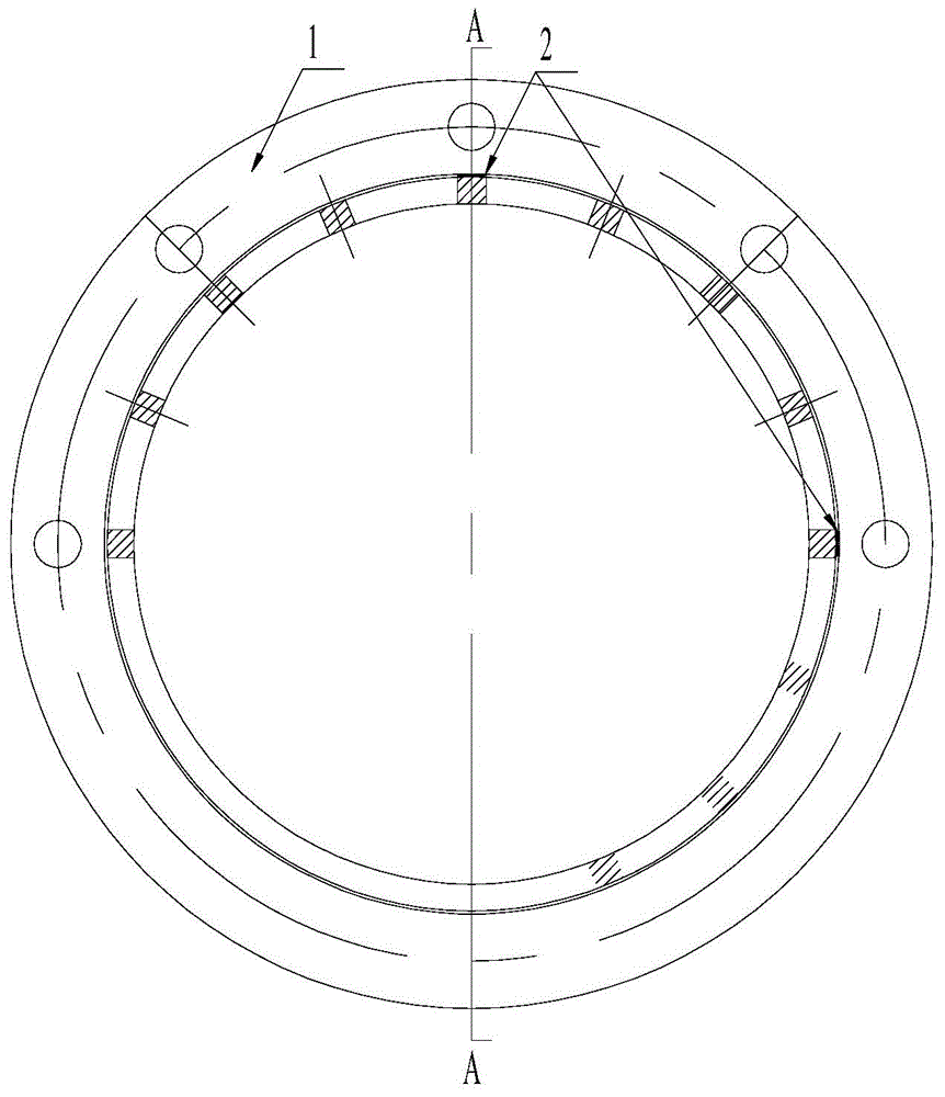 Elastic supporting device vibration strain monitoring method