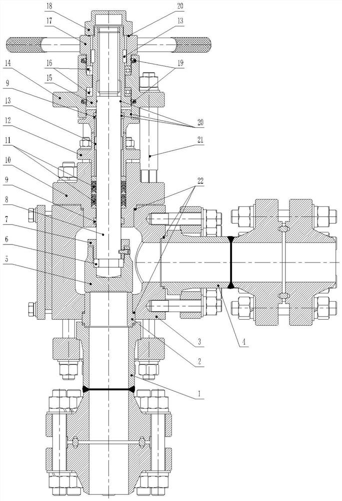 Special stop valve for oxygen