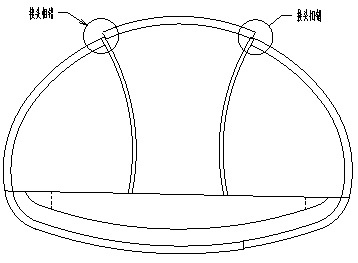 Bilateral expanding excavation construction method for middle pilot tunnel in tunnel