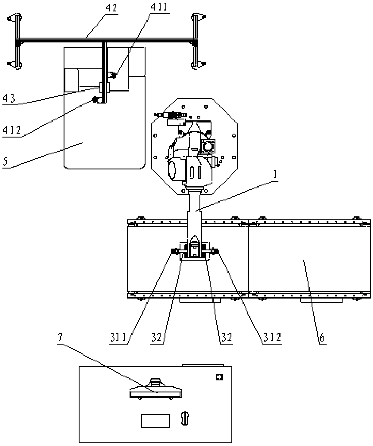 Unstacking robot system and method based on information collection of mixed materials