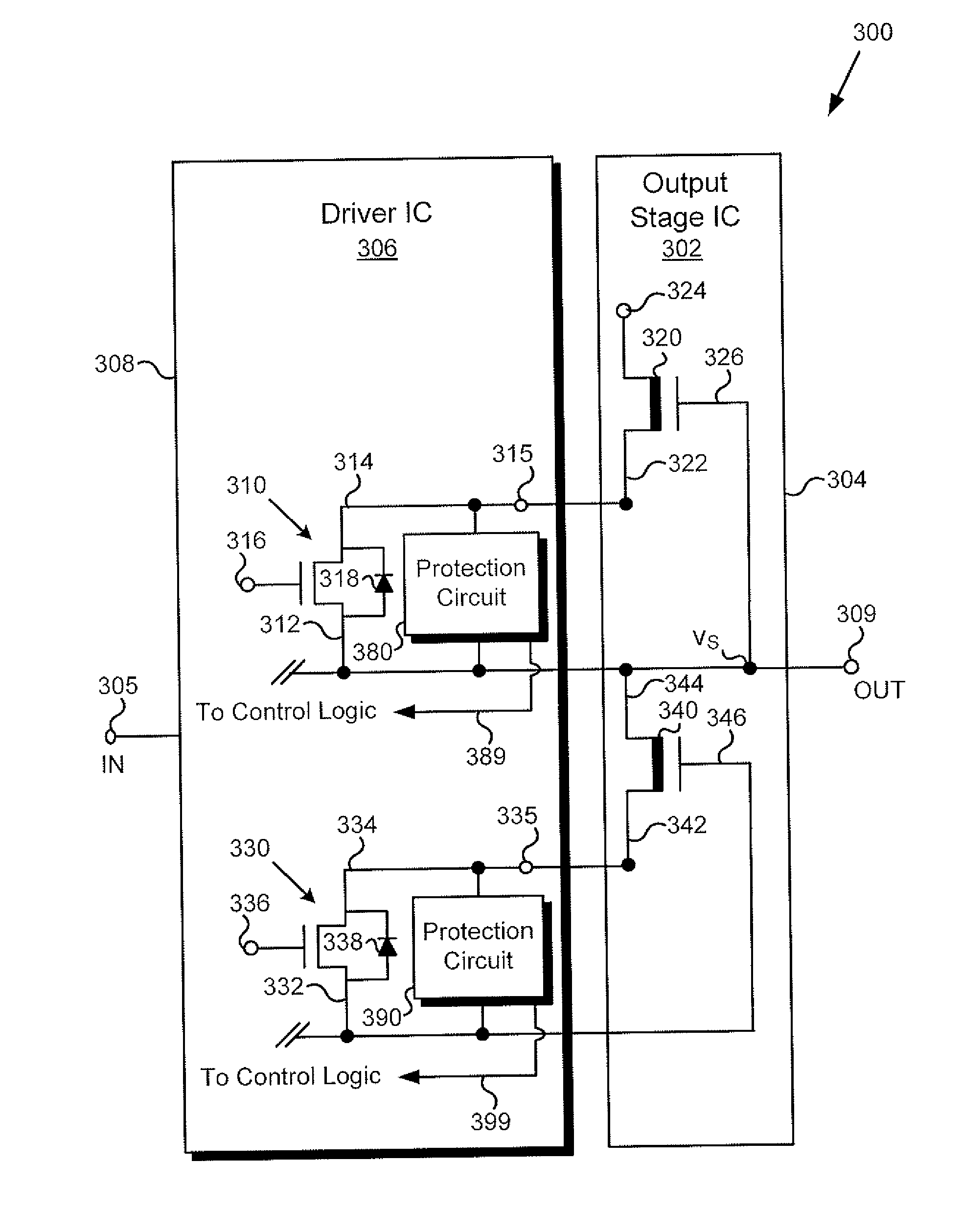 Power Converter Including Integrated Driver Providing Overcurrent Protection