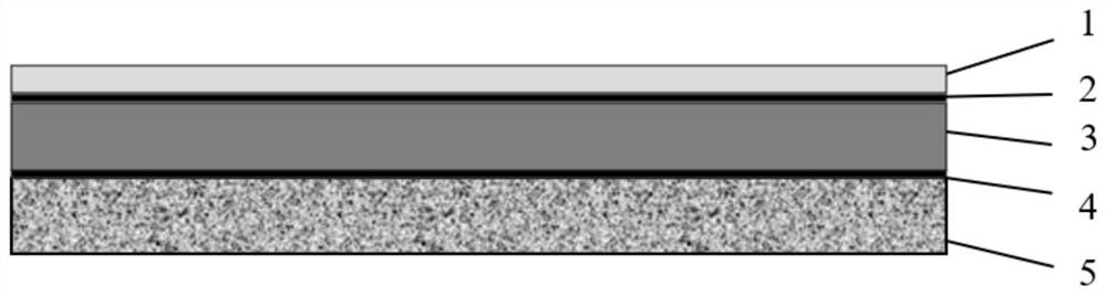 Cement concrete bridge deck asphalt pavement structure and pavement construction method