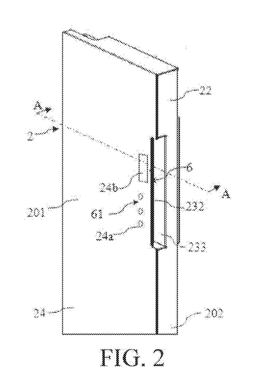 Refrigerator having a door