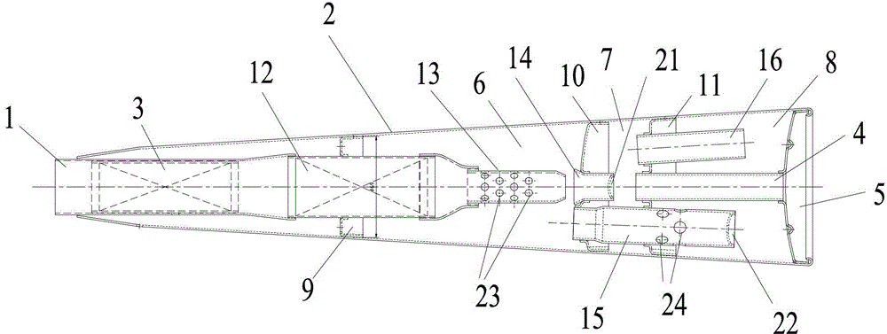 Silencer for exhaust system of gasoline engine