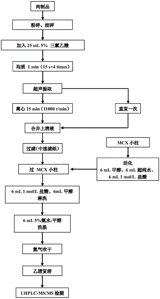 Quantitative determination method of aminopyridine carcinogenic substances in meat products