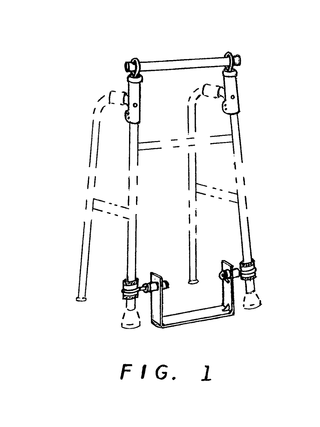 Walker standing aid accessory