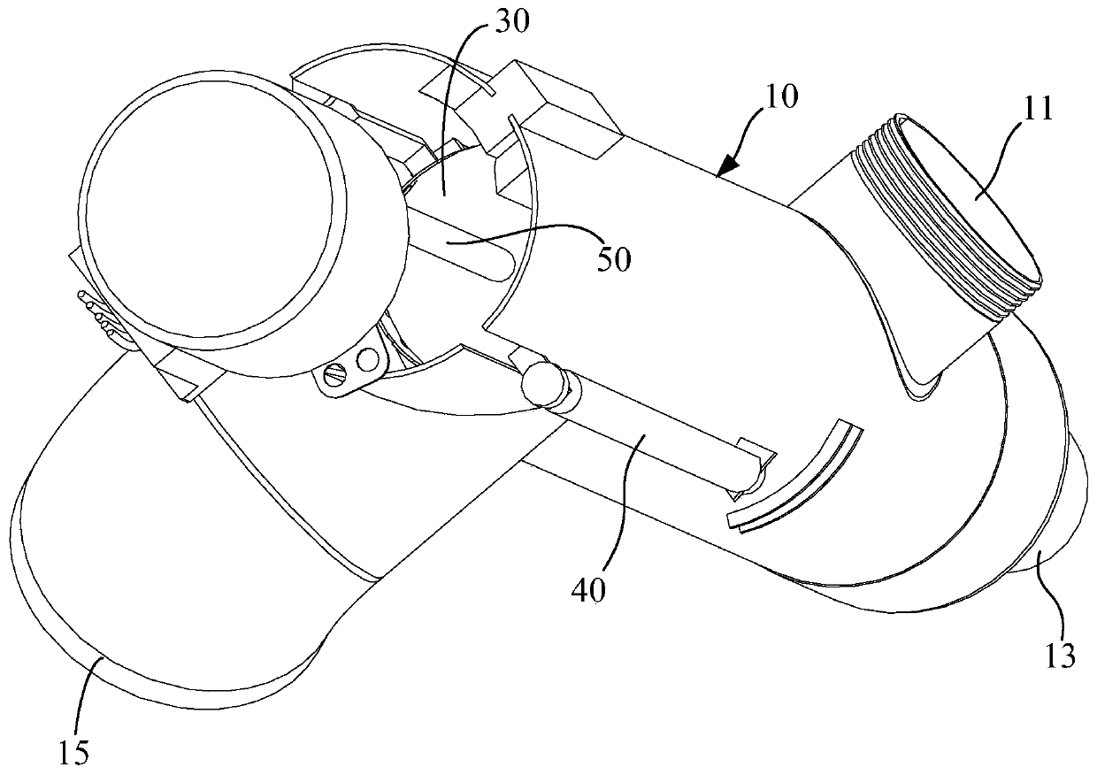 Dish-washing machine slag-water separation device and dish-washing machine