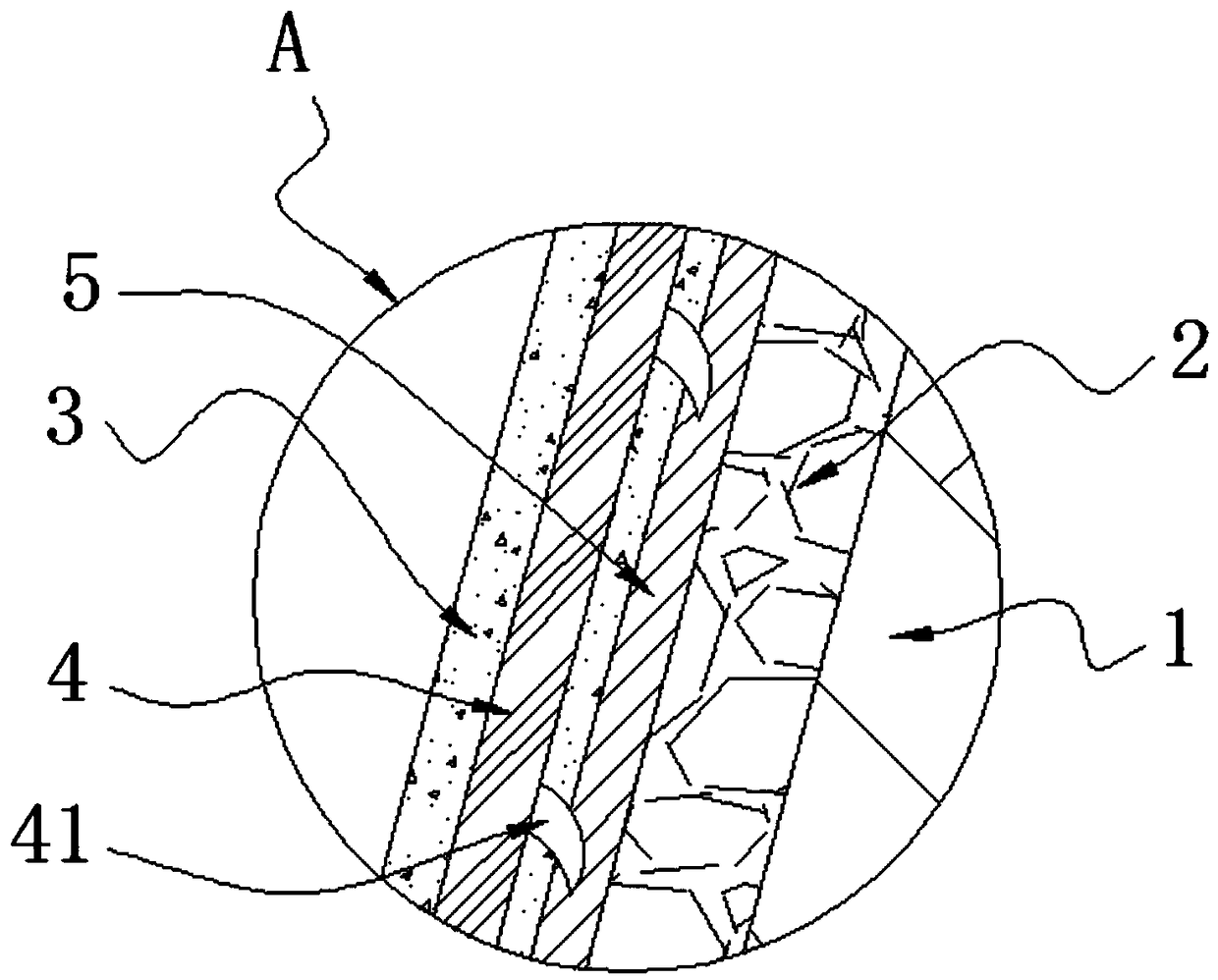 Ecological drainage ditch system of sponge city and construction method