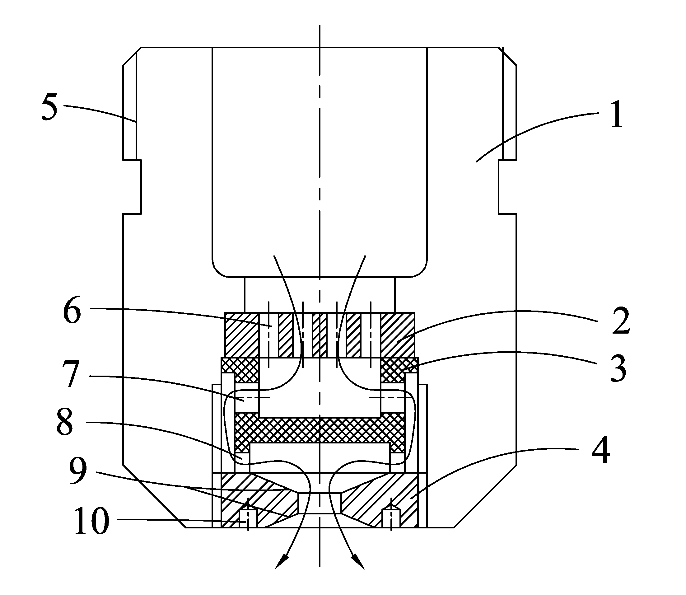 Multistage decompression and micro flow atomizing nozzle