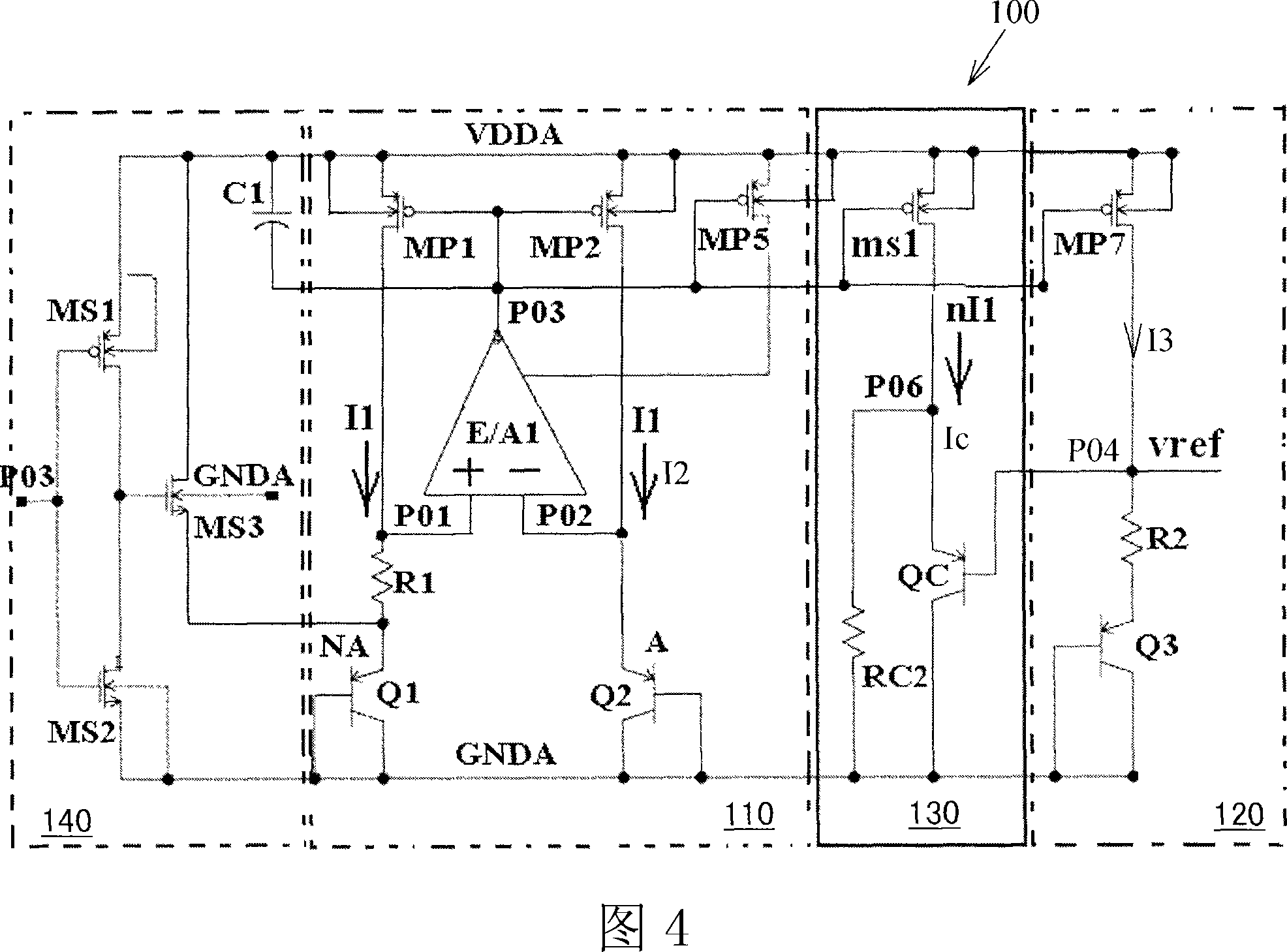 Method for dynamic compensation of reference voltage and band-gap reference voltage source