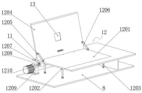 Multifunctional computer desk with automatic storage function