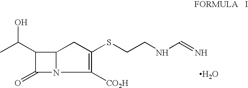 Process for the isolation of crystalline imipenem