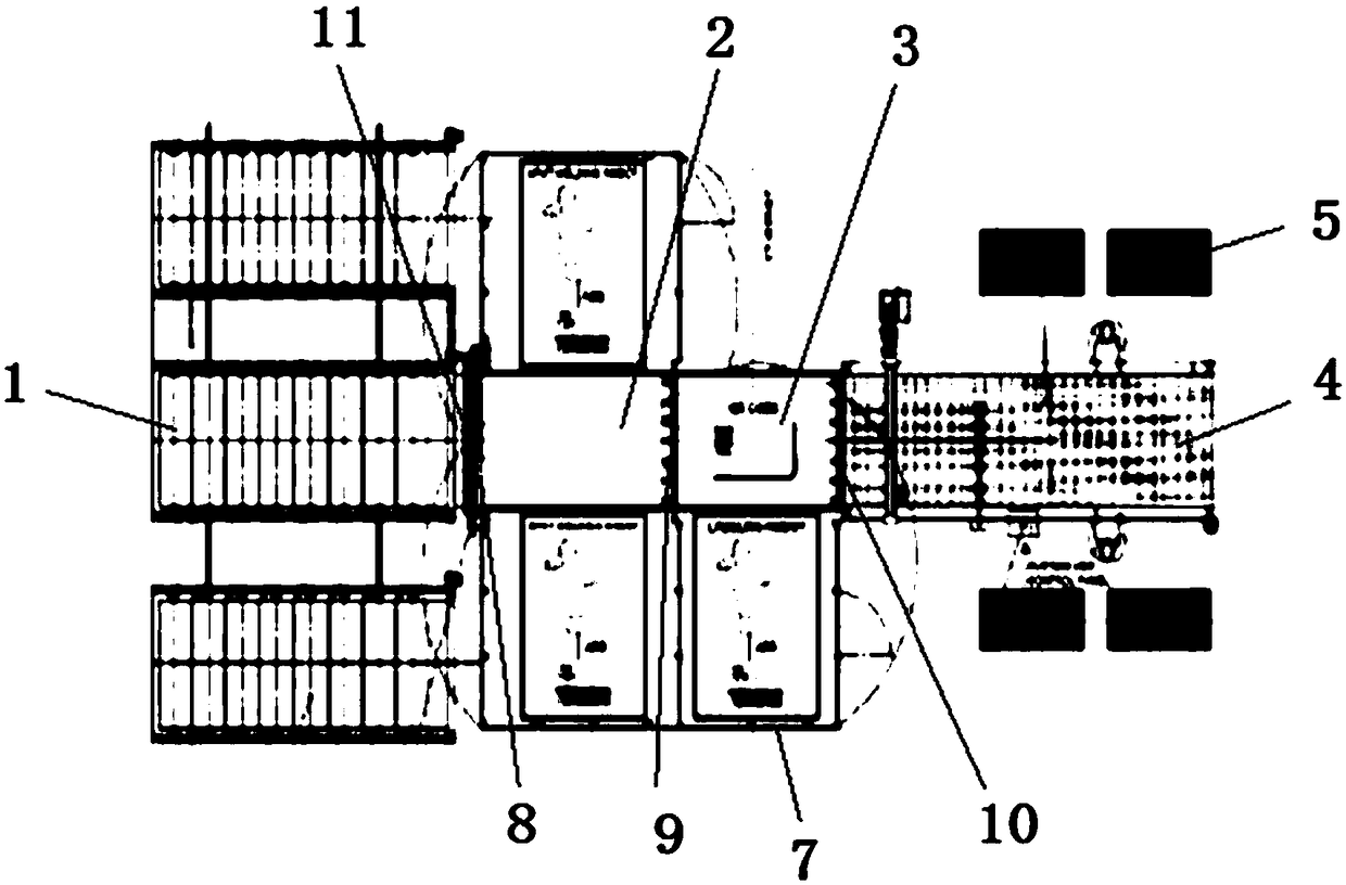 Material cutting method with continuous cutting and automatic layer paving functions