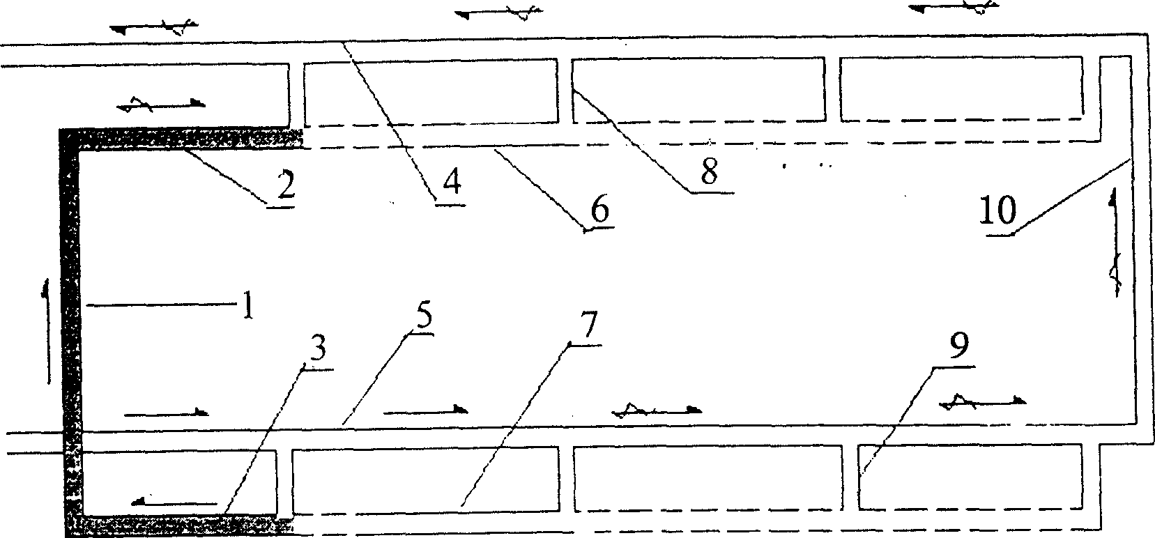 'Three-soft' low permeability high gas coal seam rapidly digging method