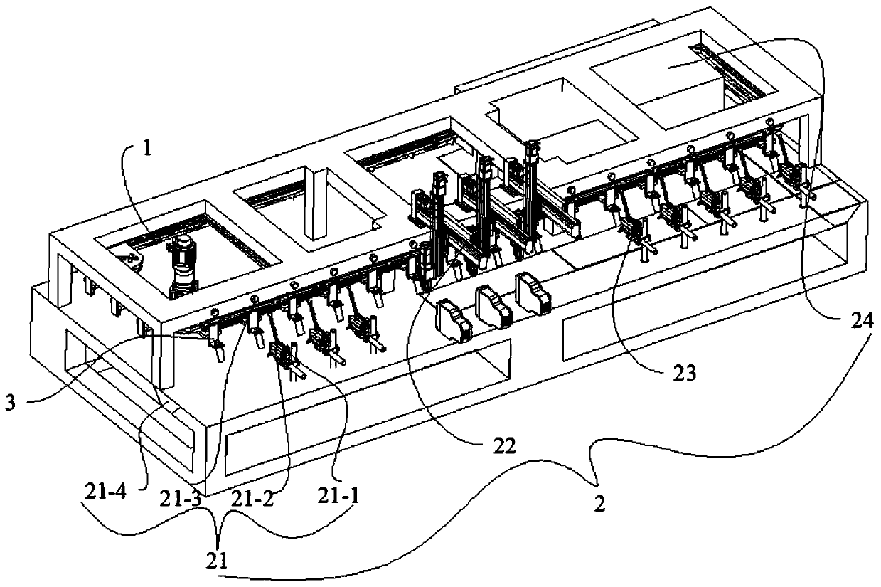 Assembly line type full-automatic blade three-dimensional detection system