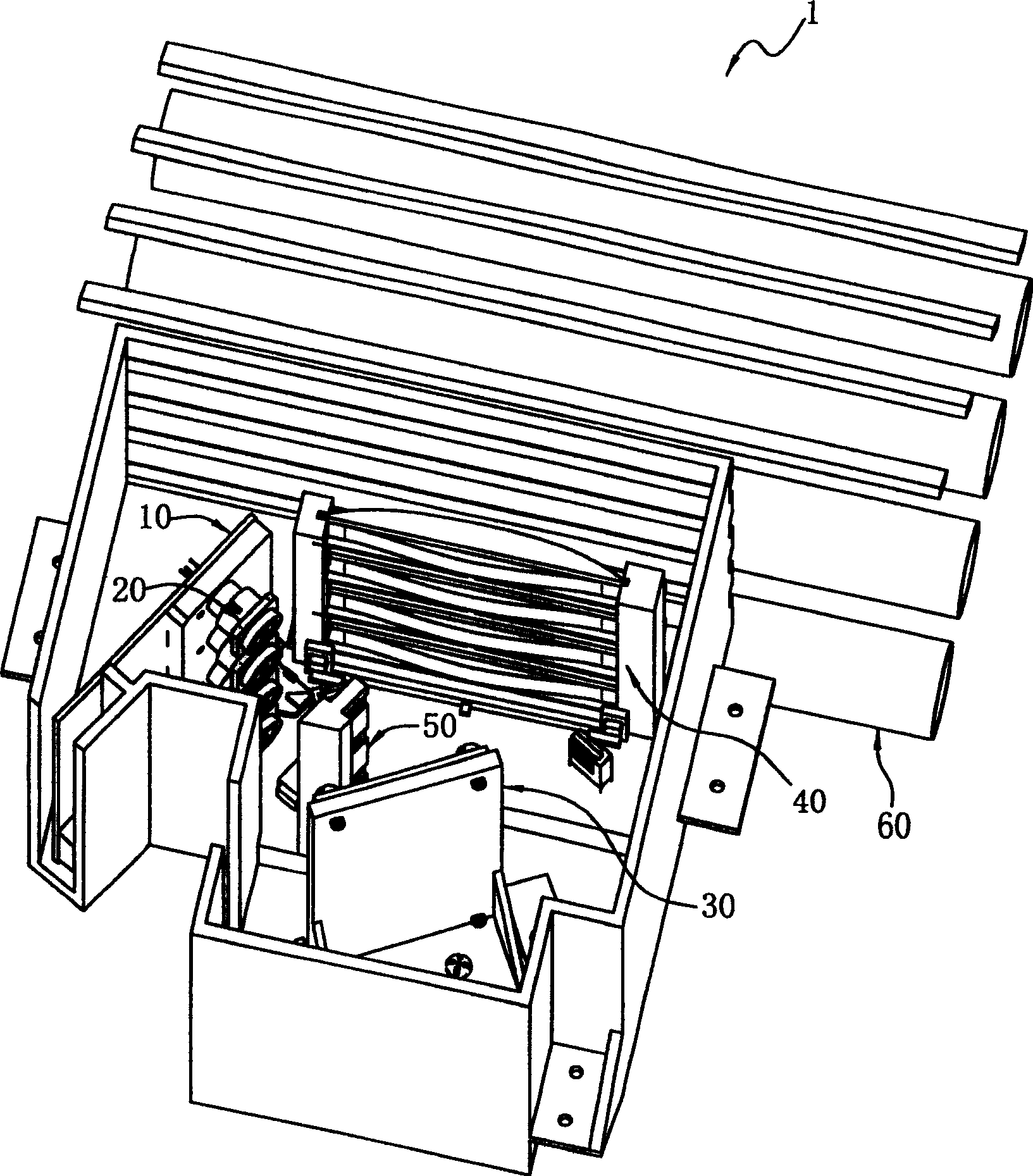 Multibeam straight-line laser scanning device