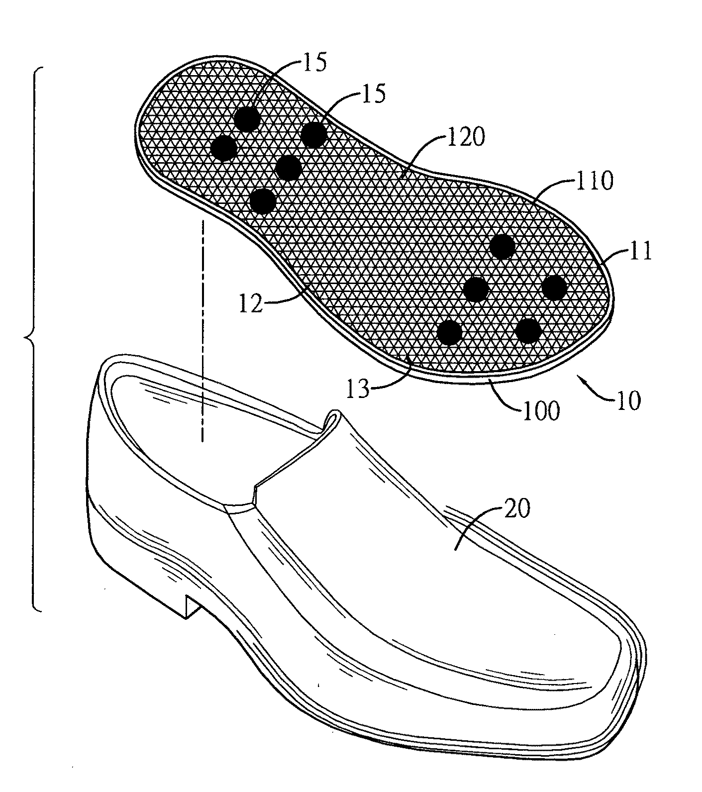 Multi-function health care self-cleaning shoe material