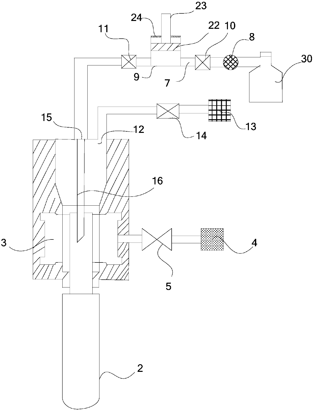 Solar gravity heat pipe vacuum liquid-filling device