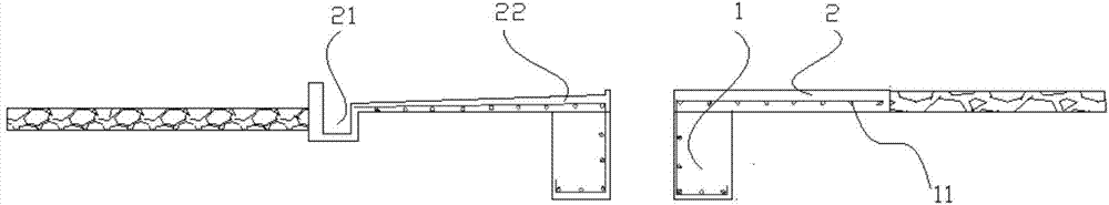 Process for constructing impervious concrete wall by using open excavation and inverted construction method