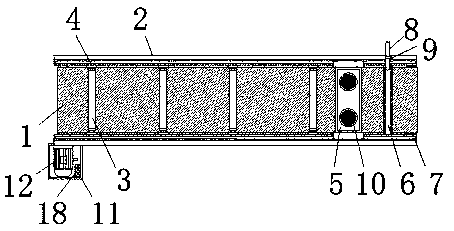 Conveying device for production of optical cables and cables