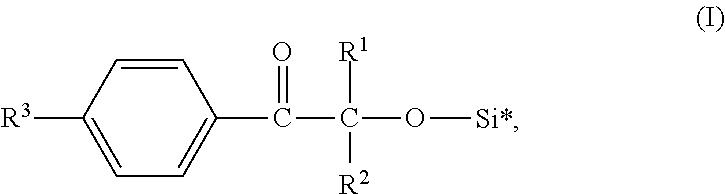 Silicone-compatible photoiniators