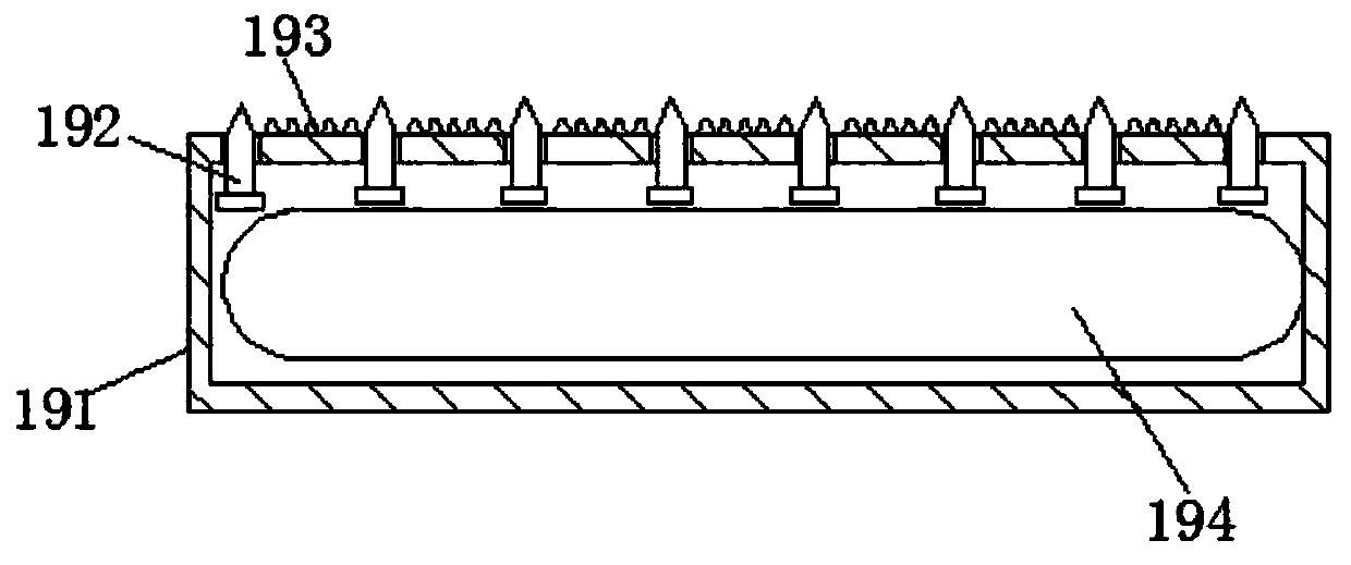 An agricultural mechanical device for peeling green walnuts