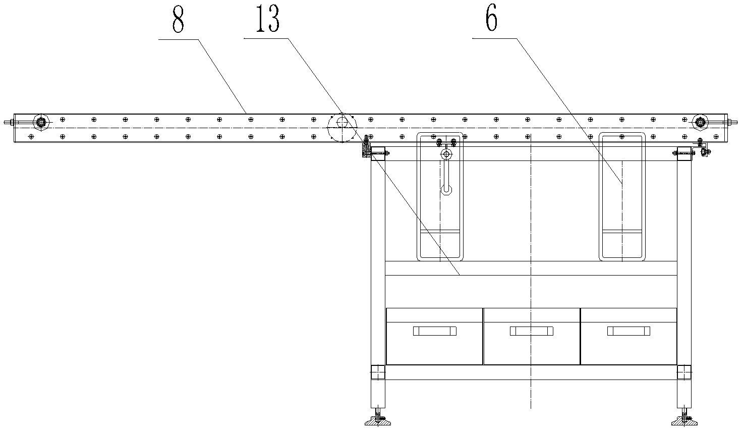 Cut noodle head part and tail part removing control system