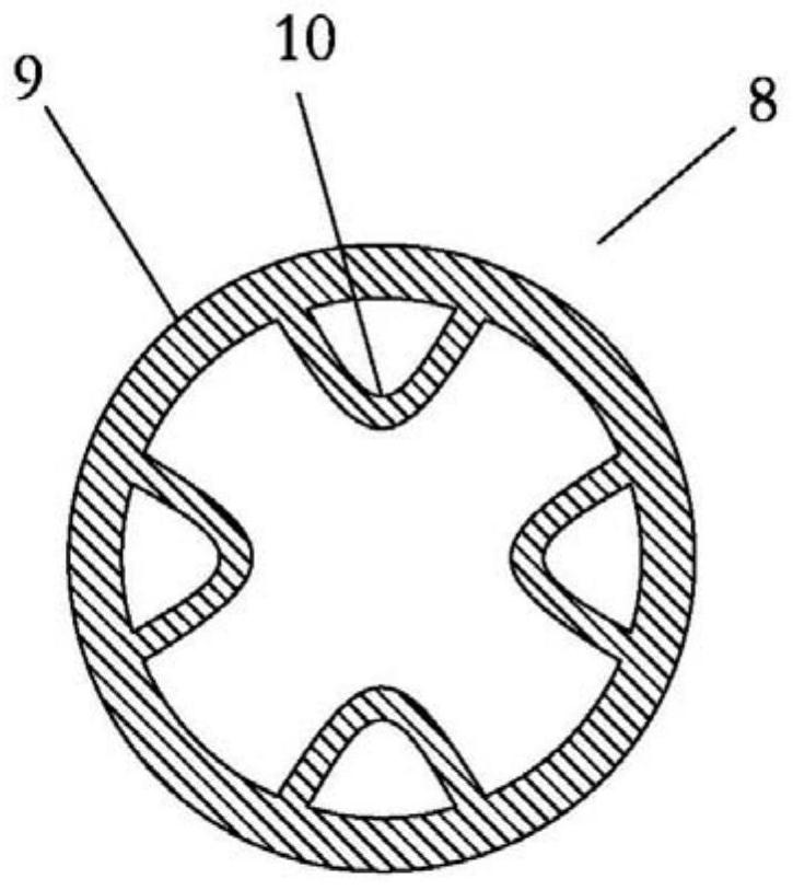 Preparation method and preparation device of negative-curvature hollow-core terahertz polymer waveguide tube