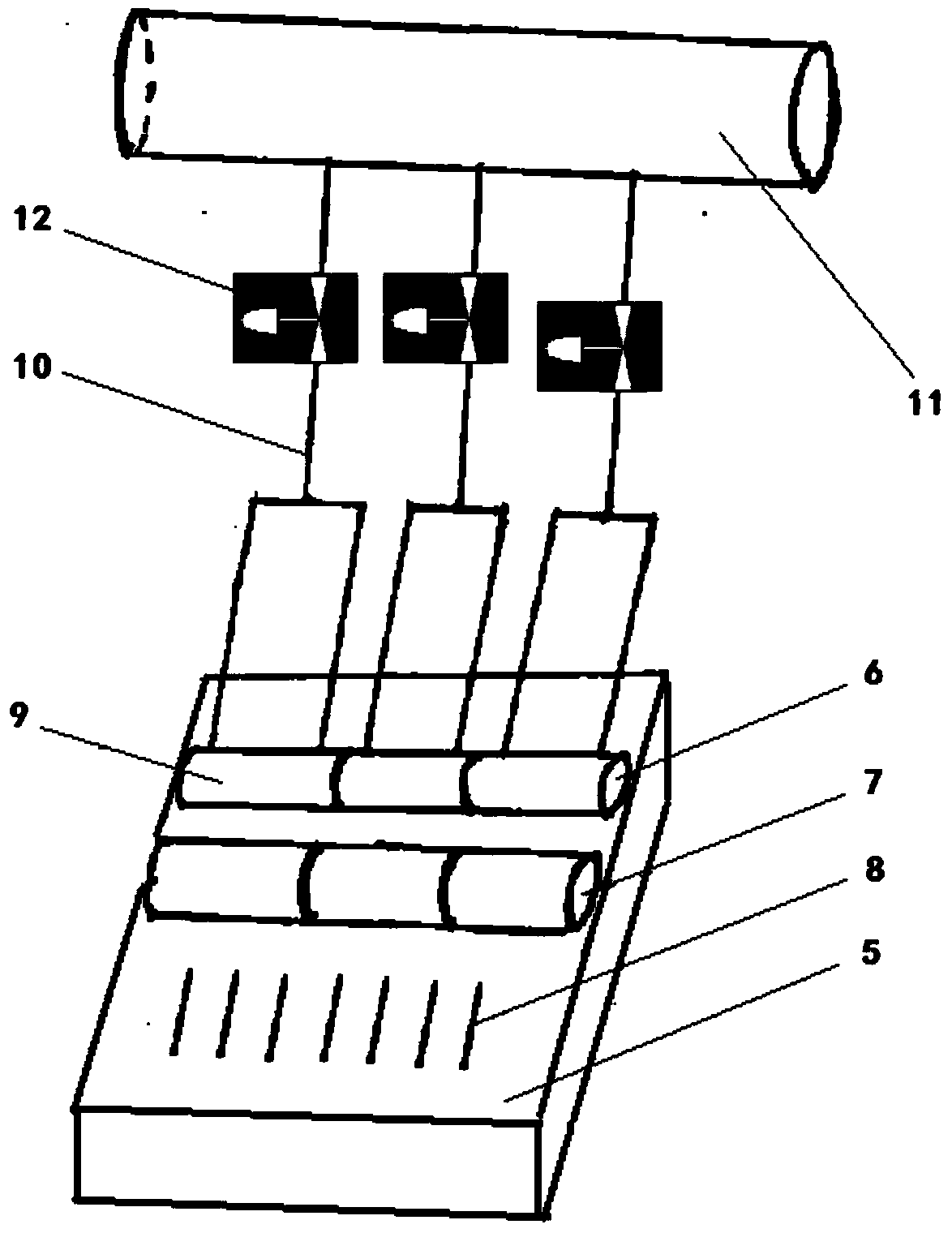 Controlled rolling and controlled cooling system for bars