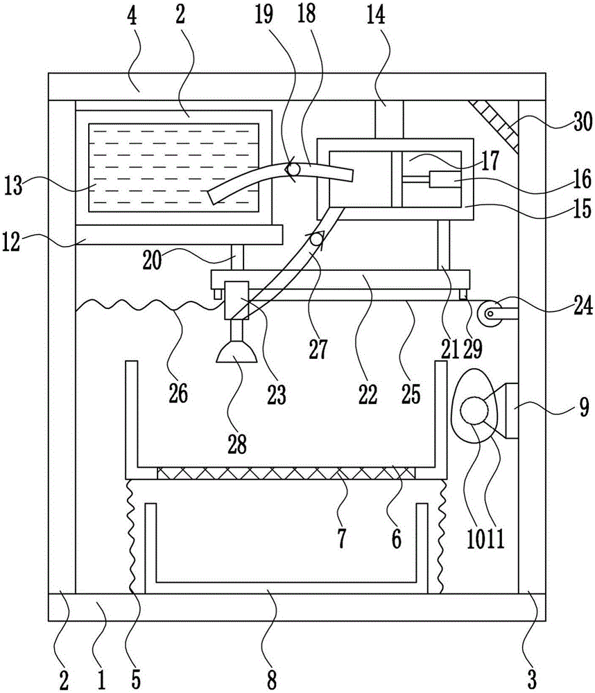 Efficient silicon wafer cleaning device for manufacturing solar photovoltaic cell panel