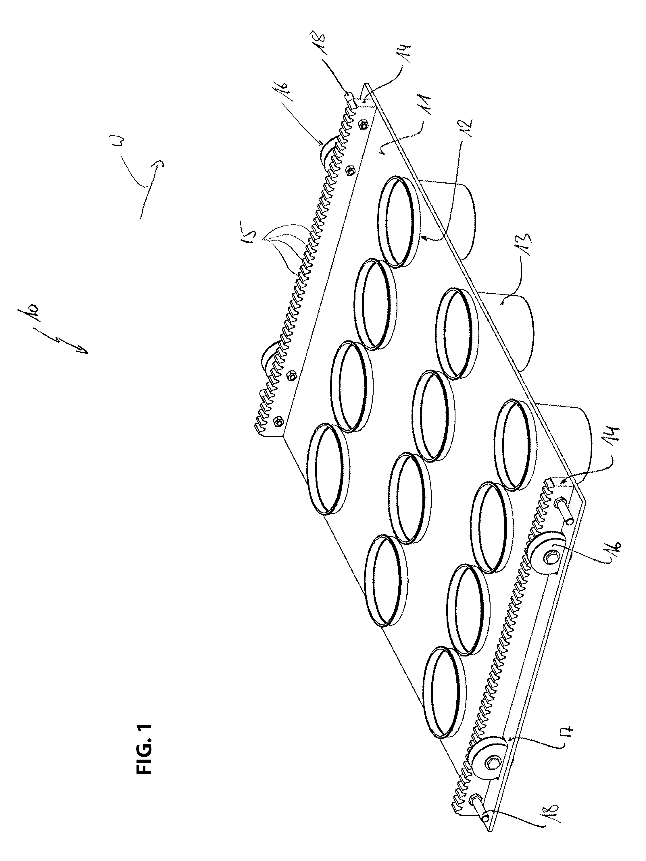 Container filling device