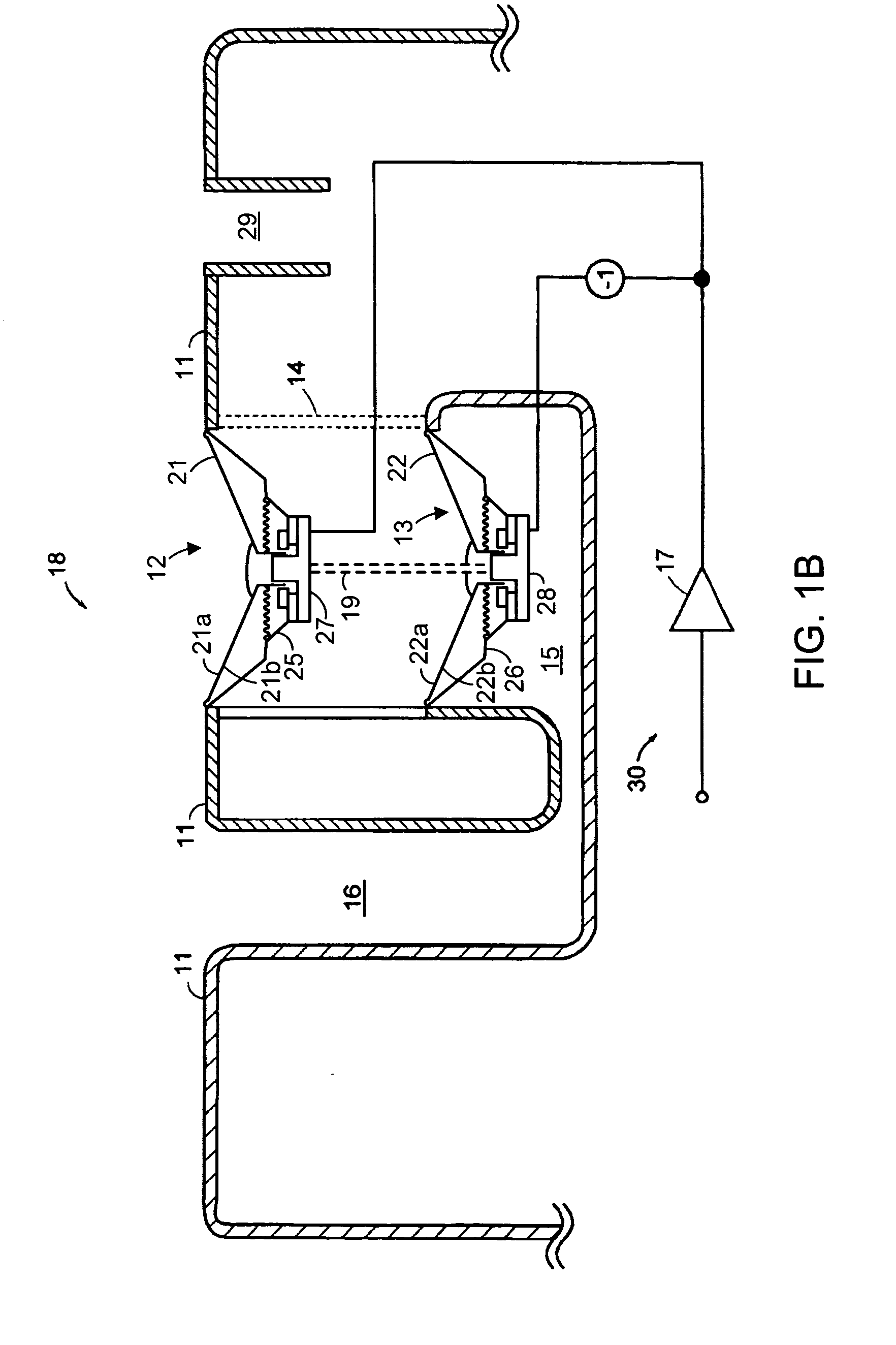 Baffle vibration reducing