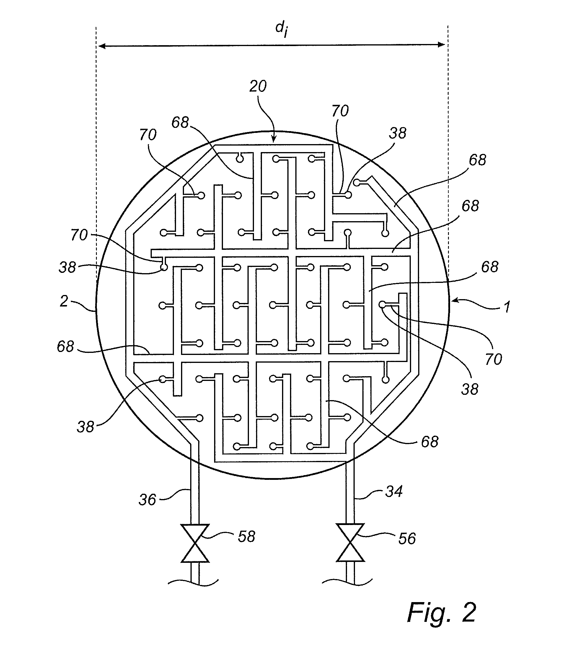 Wet scrubber and a method of cleaning a process gas