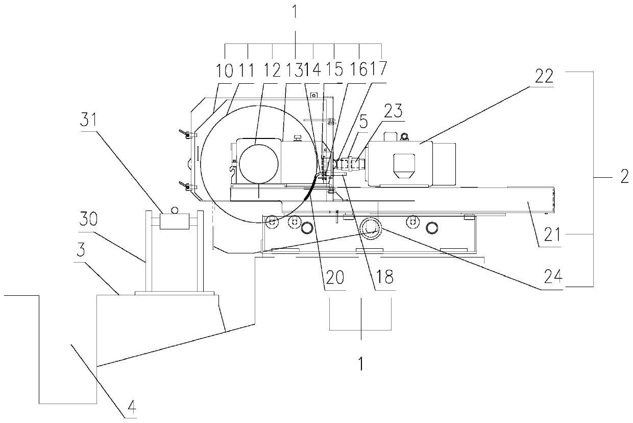 Adjustable dust flushing device for stainless steel saw-cutting and hot-rolling