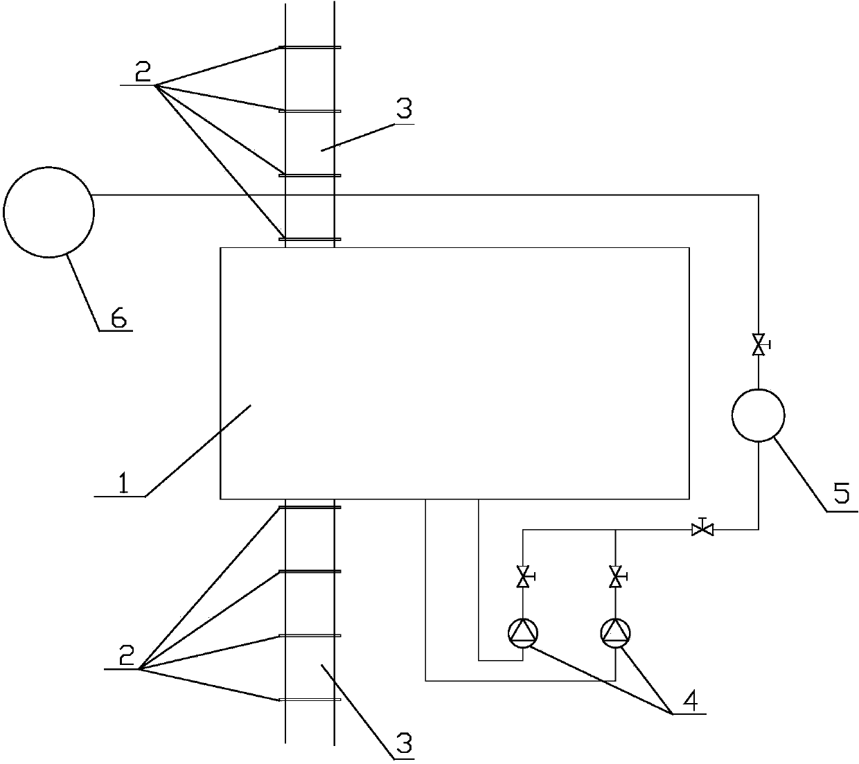 Acid-containing wastewater recycling device and method for hydrochloric acid regenerator set