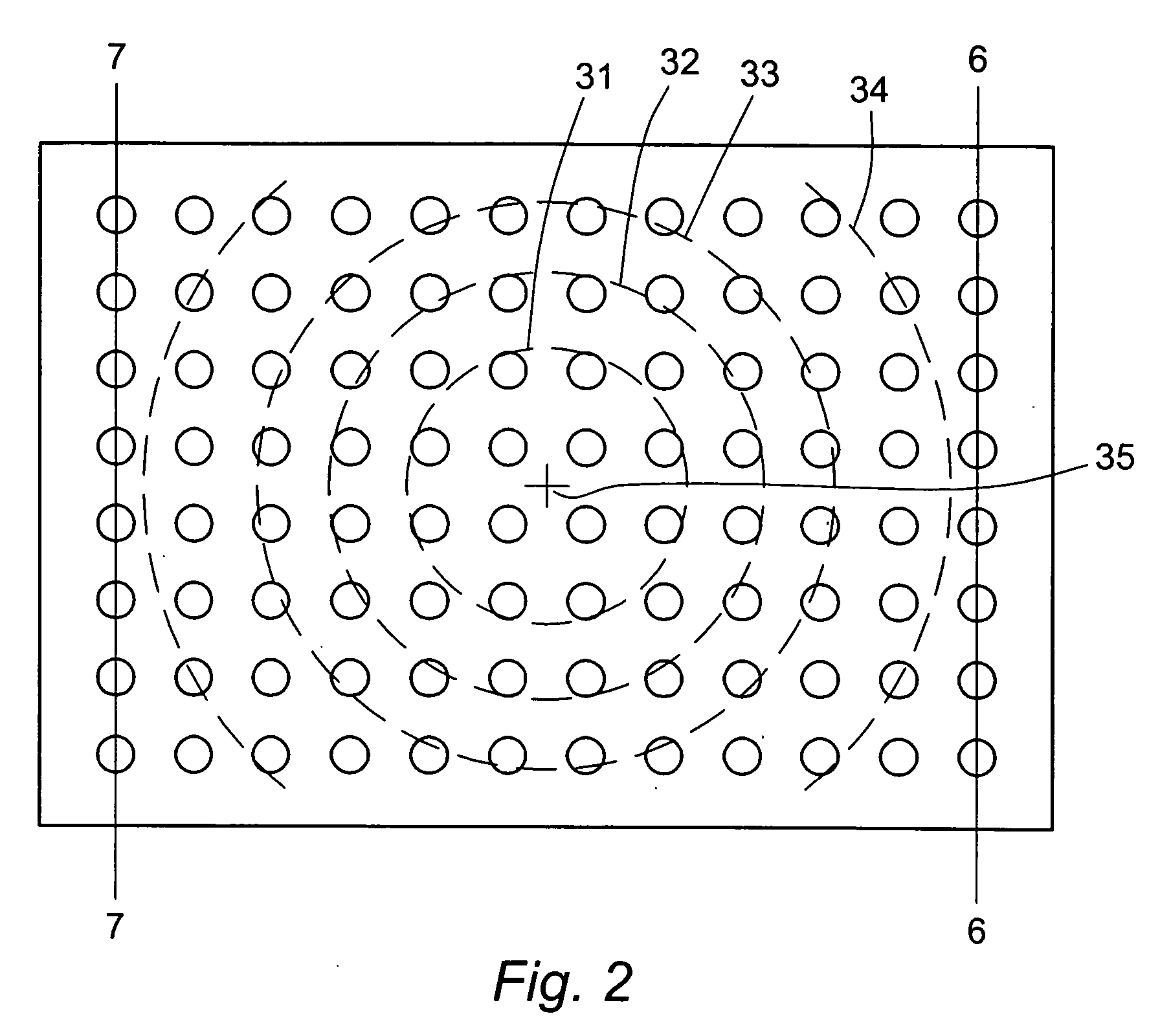 Incident light redistribution to compensate for radial gradient in detector